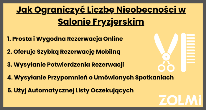 Jak ograniczyć liczbę nieobecności w salonie fryzjerskim