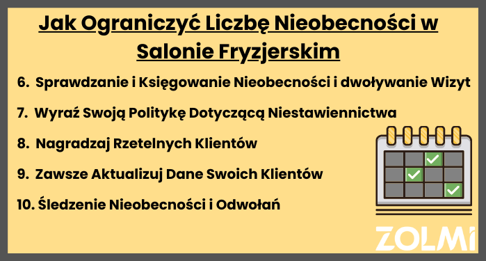 Jak ograniczyć liczbę nieobecności w salonie fryzjerskim